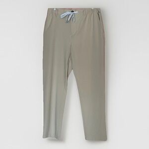 CHUBBIES Everywear Performance Pants Large Tan Preppy Golf Beach Casual Active